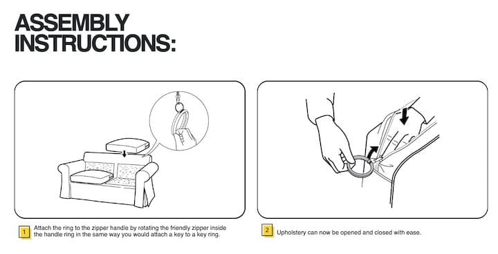  Assembly instructions for IKEA’s 3D printable models [Source: IKEA] 