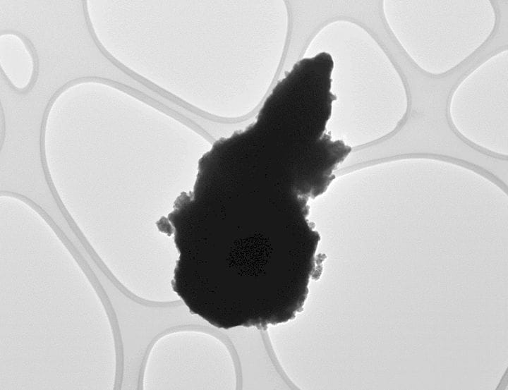  A nanoparticle emitted by a 3D printer [Source: HSE] 