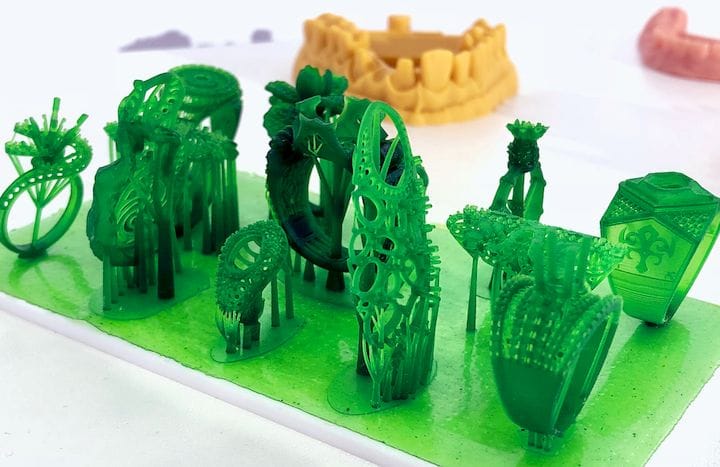  Sample 3D print from the Ackuretta FreeShape 120 resin 3D printer [Source: Fabbaloo] 