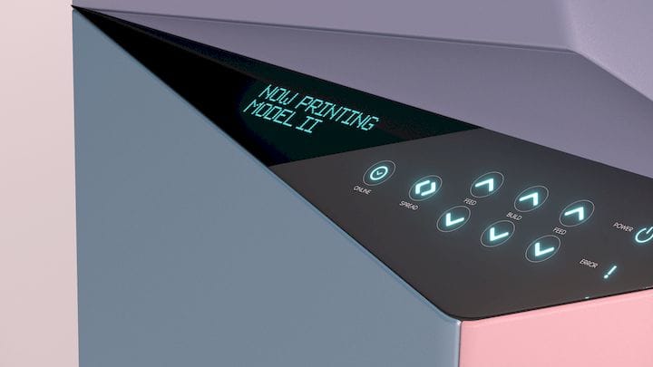  The very cool control panel on the Ceramo Zero Max ceramic 3D printer [Source: Kwambio] 