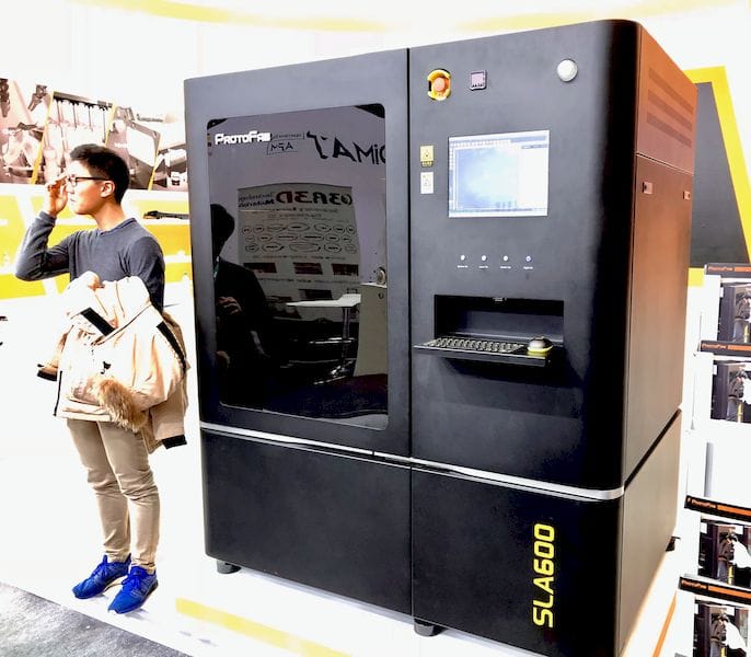  The ProtoFab SLA600 industrial 3D printer [Source: Fabbaloo] 