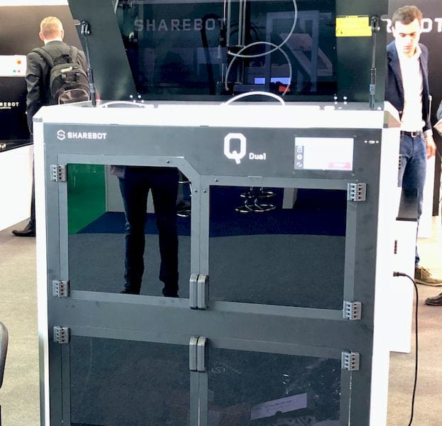  Sharebot's Q Dual Professional 3D Printer [Source: Fabbaloo] 