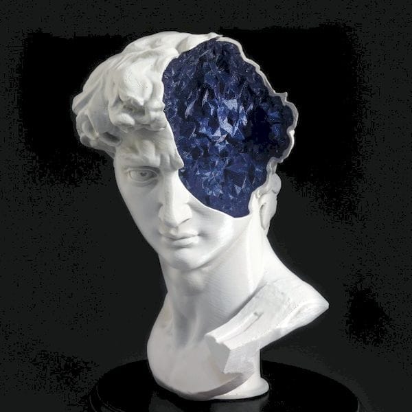  Inside David’s Mind, a mashup of the David 3D scan [Source: MyMiniFactory] 