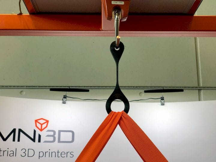  A tiny 3D printed loop holds up a 180kg 3D printer [Source: Fabbaloo] 