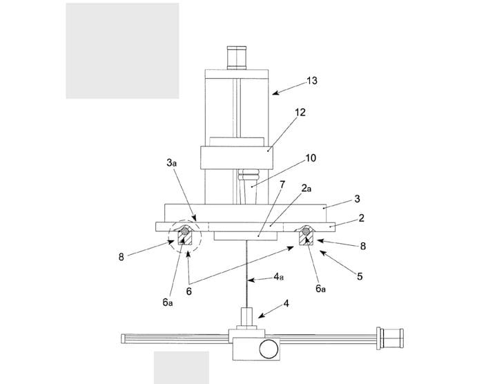  Image from DWS’ patent for their SLA 3D printer [Source: Google Patents] 