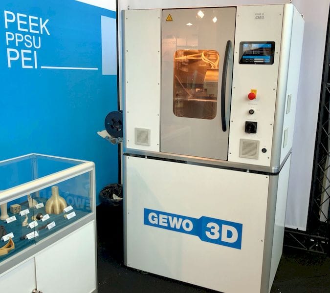  The high-temperature HTP 260 from GEWO 3D [Source: Fabbaloo] 