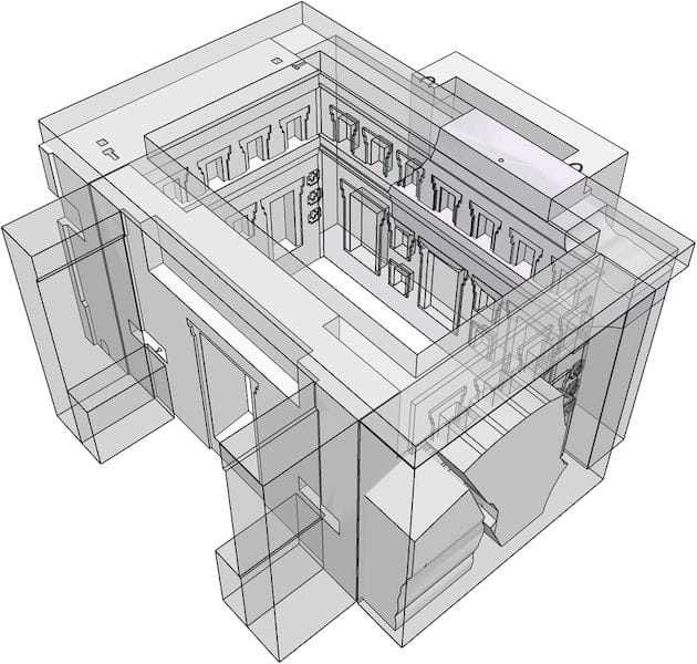  3D visualization of the Pumapunka building after using 3D printing techniques to reimagine its original form [Source: Heritage Science Journal] 