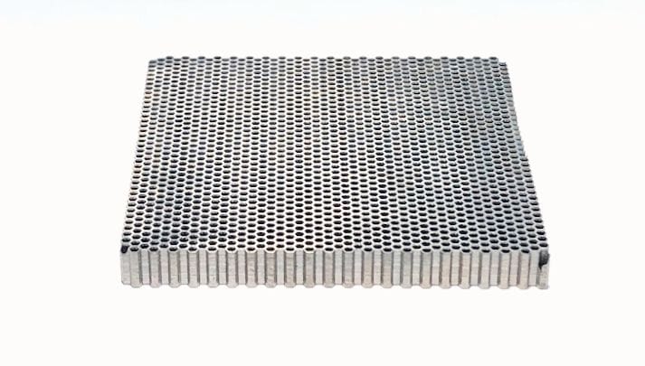  A tungsten anti-scatter grid collimator 3D printed using the screen process [Source: Fabbaloo] 
