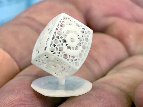  A small 3D print made with resins from Harz Labs [Source: Fabbaloo] 