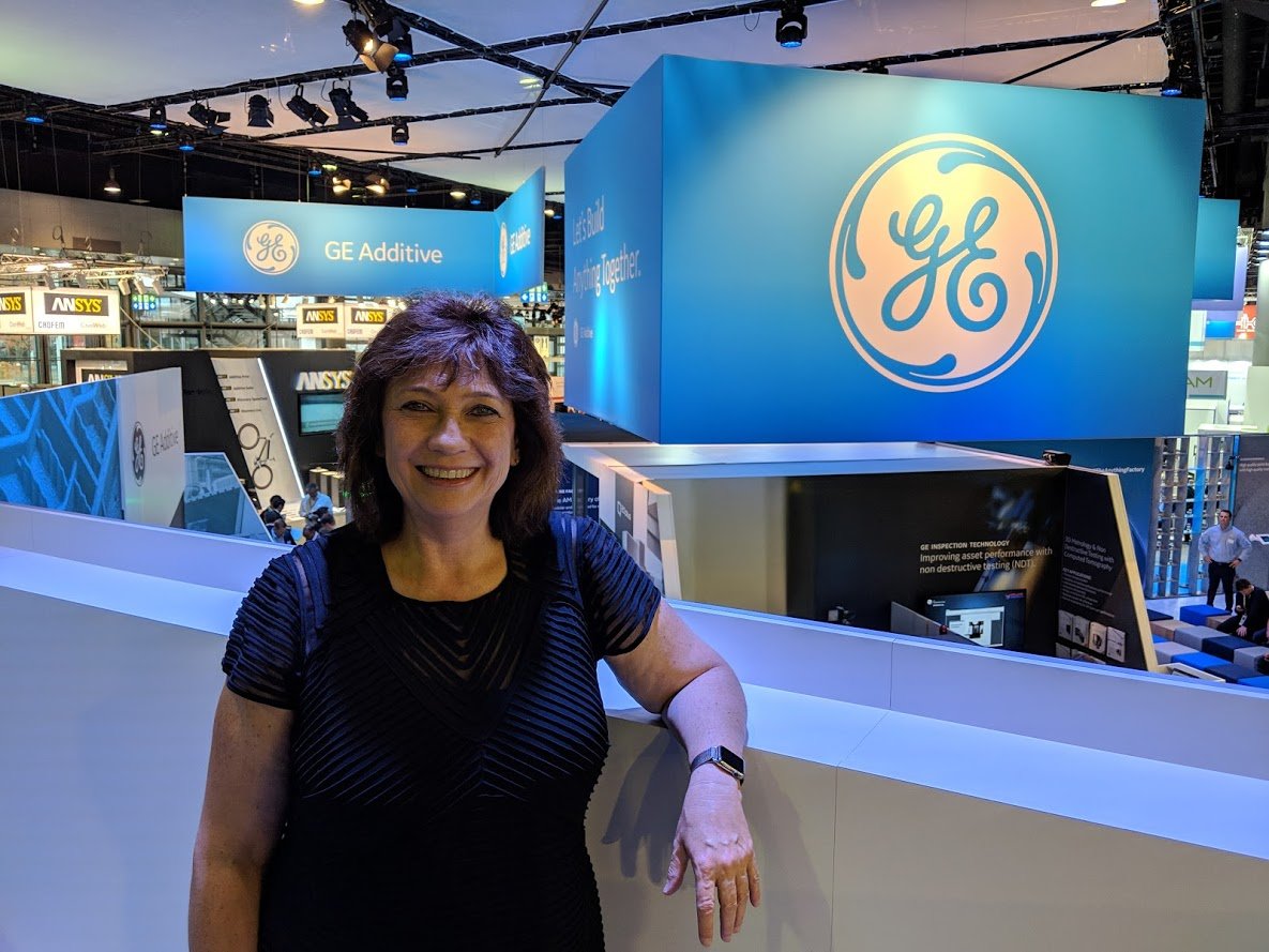  Christine Furstoss, Vice President and Chief Technology Officer, GE Additive at formnext 2018 [Image: Fabbaloo] 