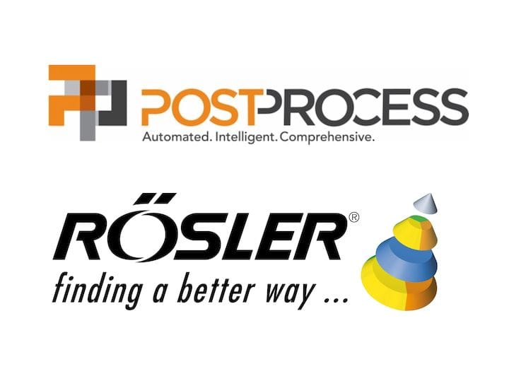  PostProcess Technologies links up with Rösler 