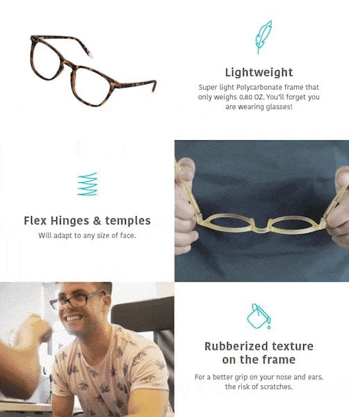  Barner eyewear features [Source: SolidSmack] 