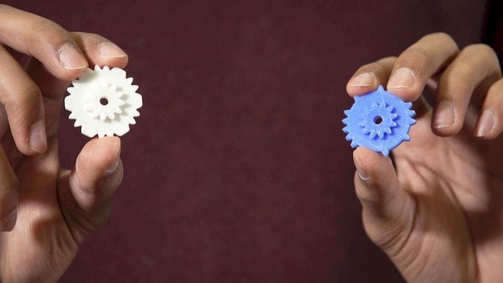  3D printed gears that are encoded to report motion [Source: University of Washington] 