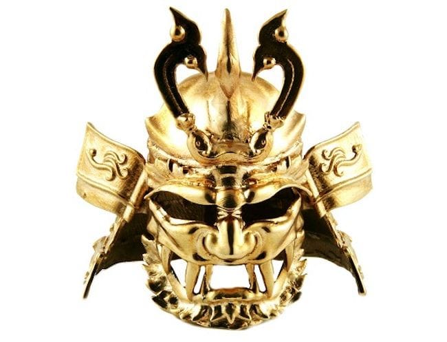  3D Printed Samurai Helmet (Kabuto) in Bronze. Motif: Fujin, God of Wind [Source: i.materialise] 