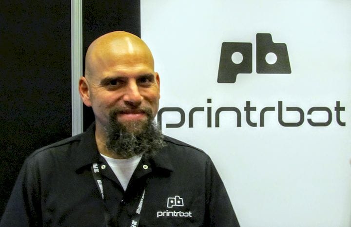  Printrbot’s Brook Drumm during the boom [Source: Fabbaloo] 