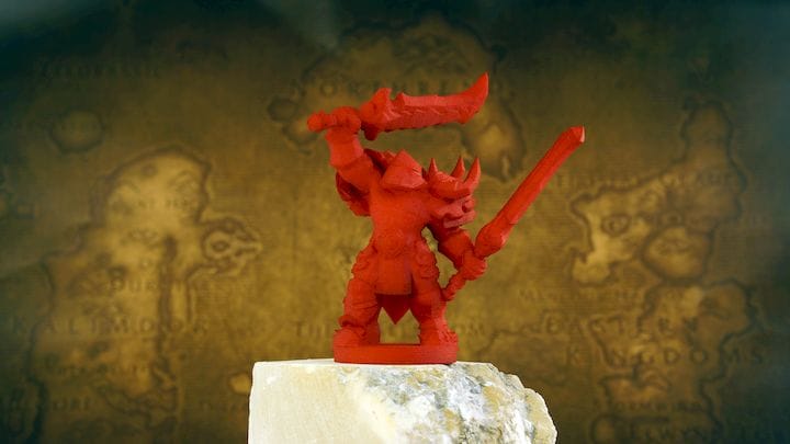  One of the 11,500 3D printed Wow characters [Source: imgur] 