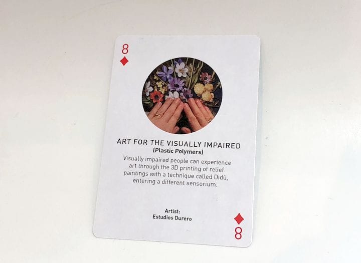  A card from Authentise’s 3D printing card deck [Source: Fabbaloo] 