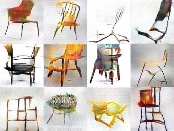  AI-generated chair forms [Source: chAir] 