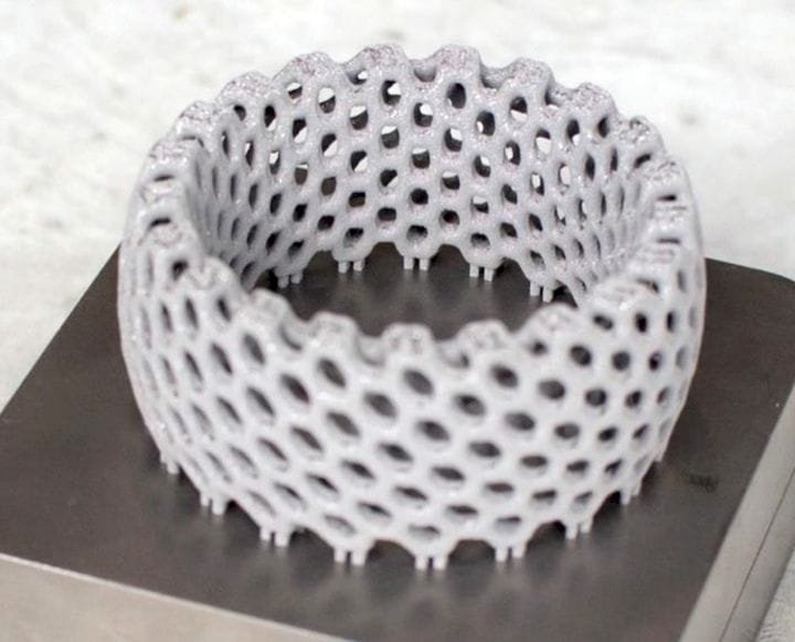  One of the first 3D prints using Aurora Labs’ new LFT metal 3D printing process [Source: Aurora Labs] 