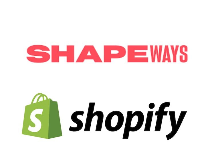  Shapeways now integrates directly with Shopify [Source: Fabbaloo] 