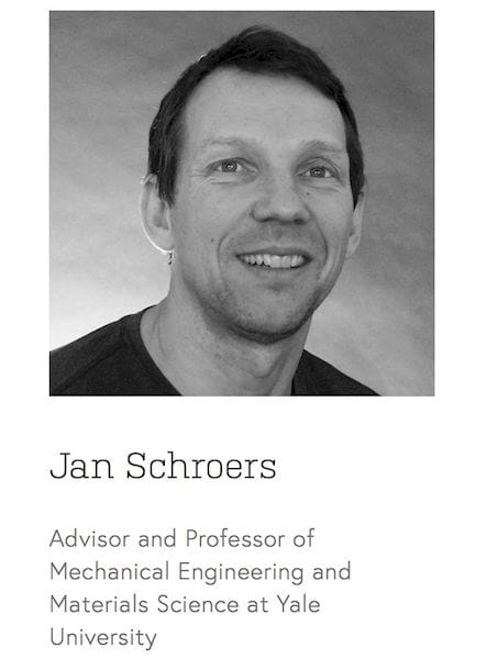  Jan Schroers is an advisor to Desktop Metal [Source: Desktop Metal] 