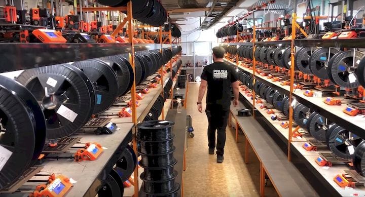  A peek inside Prusa Research's operations should scare any wanna-be 3D printer startup [Source: 3DMN] 