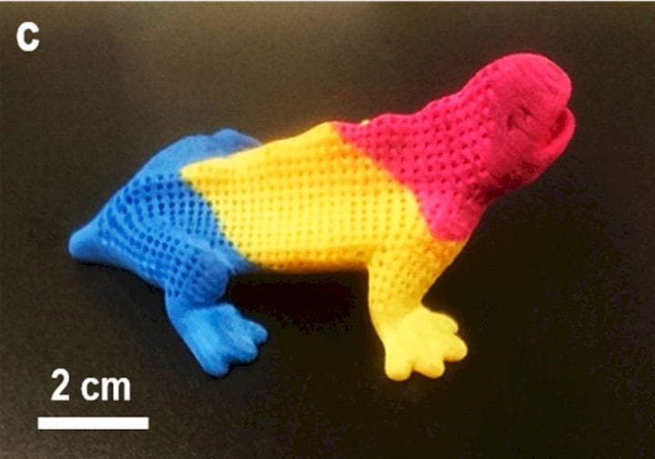  Brilliantly dyed SLS 3D prints using a new method of producing white objects [Source: ACS] 