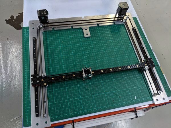  Part of the motion system of E3D's prototype new 3D printer [Source: E3D-Online] 