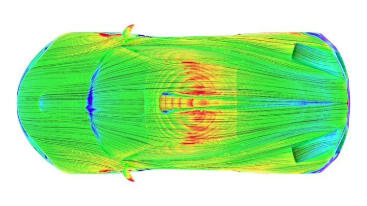  Friction lines are visible on this simulation from AirShaper [Source: AirShaper] 