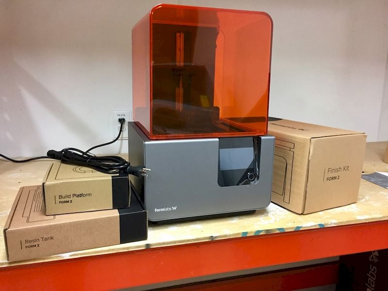  Formlabs' current flagship 3D printer, the Form 2 