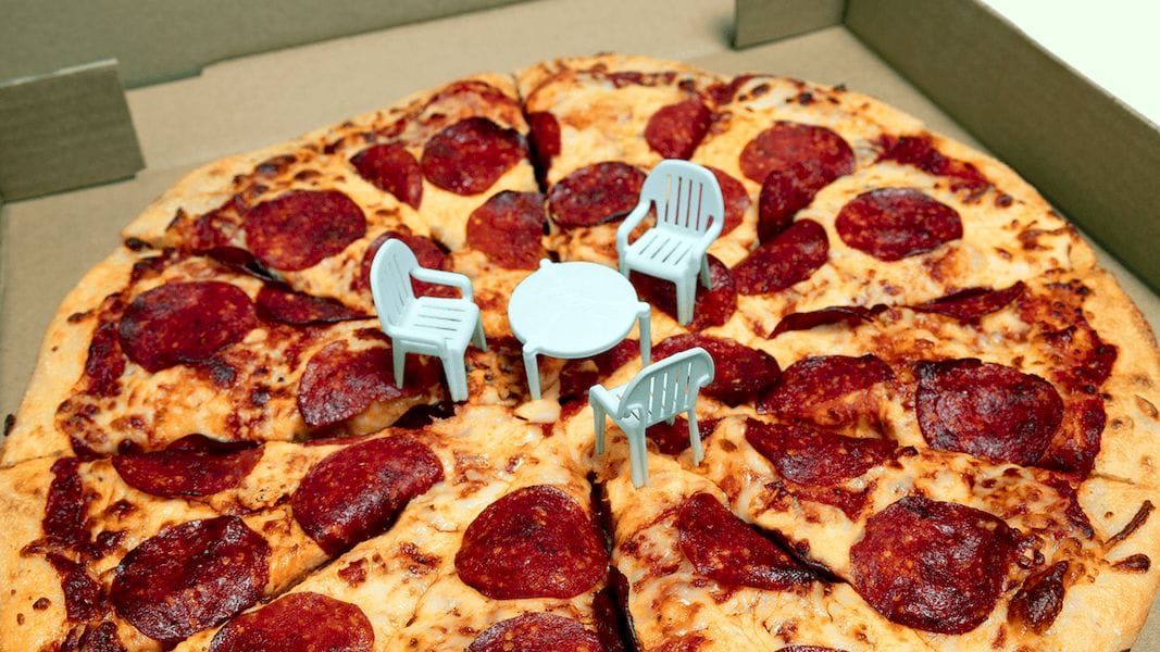  3D printed chairs now sit at the famous Little Pizza Table 