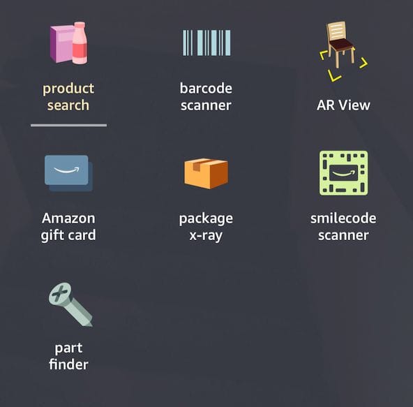  Amazon's PartFinder is buried inside their app's camera system 