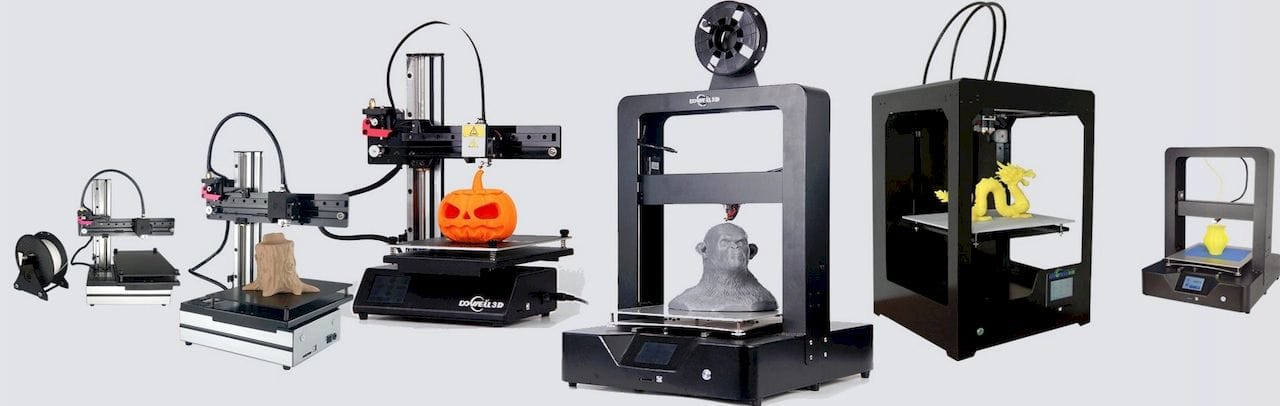  Dowell 3D's line of 3D printers, at least the small ones 