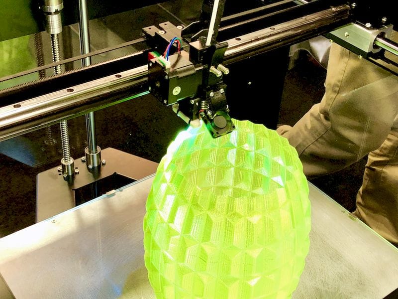  The FF 300 3D printing a vase 