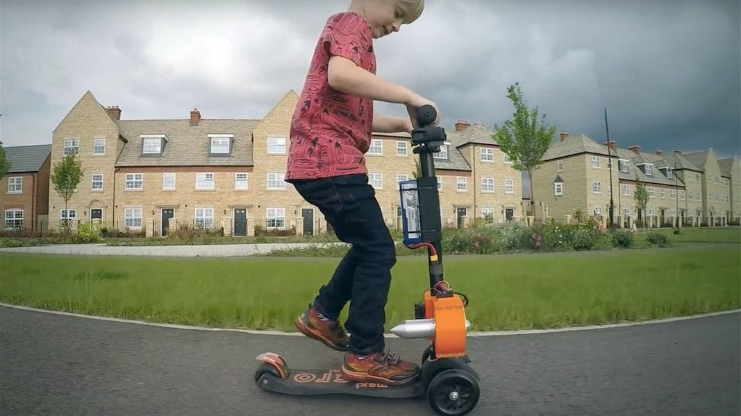  A partially 3D printed jet scooter 