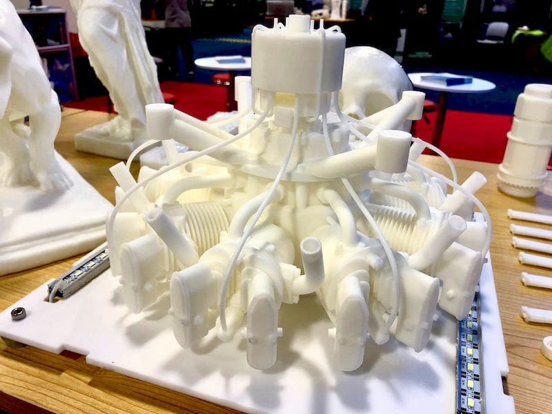  A very complex 3D print from one of ZRapid's SLA 3D printers 