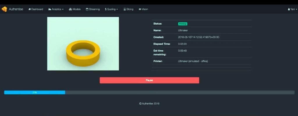  Authentise now works with EOS 3D printers 