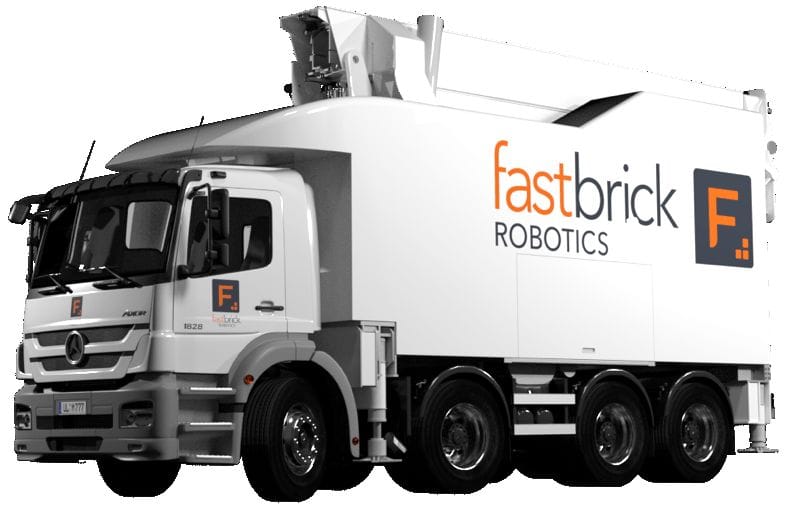  Fast Brick Robotic's system in a truck 