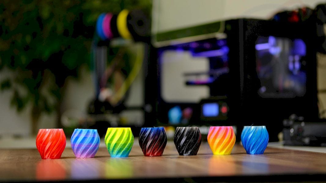  Samples produced by M3D's new Crane Quad full color 3D printer 
