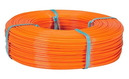  A coil of filament, sold at a lower price, could easily fit on a reusable spool 