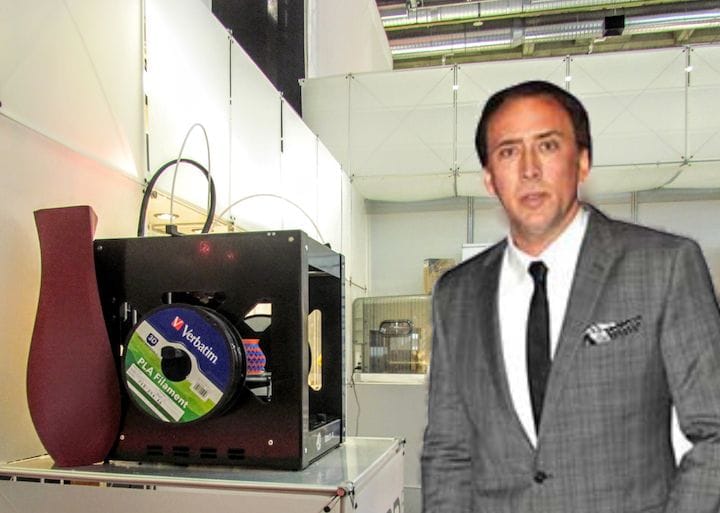  Nic Cage and 3D printer 