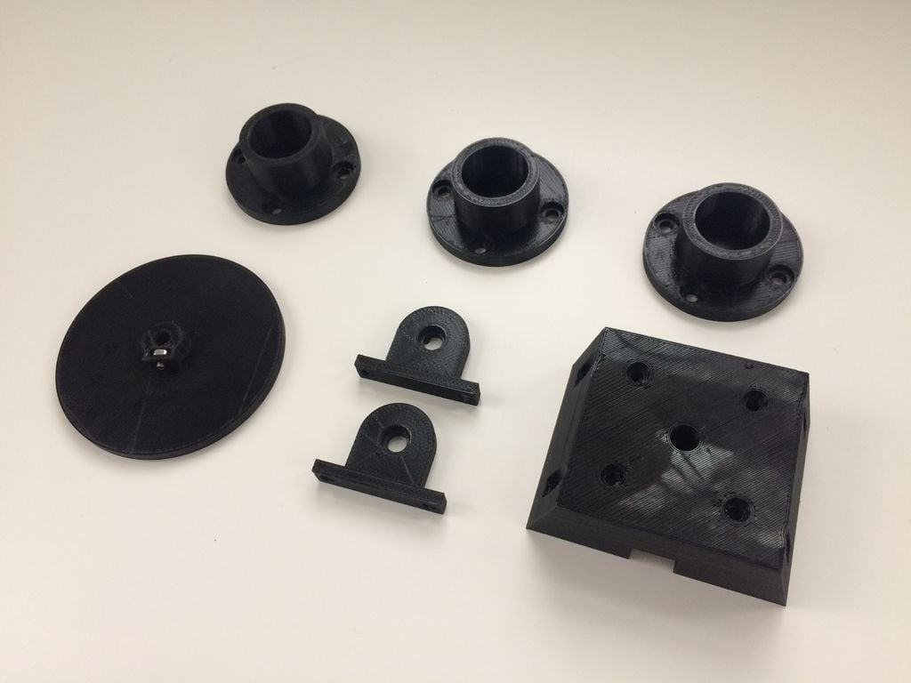  Some of the 3D printed parts for the CT Scanner 