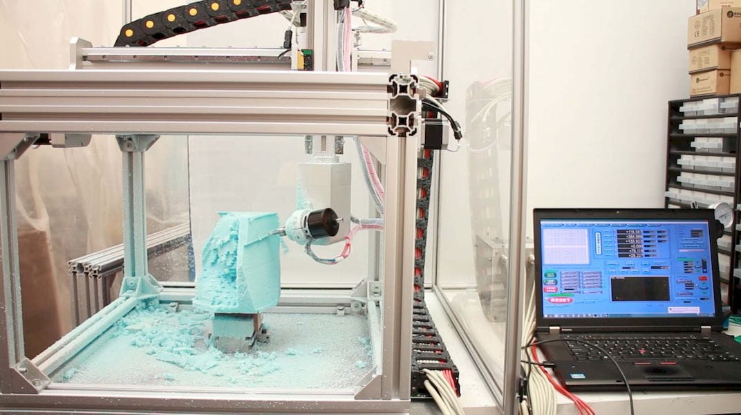  The 5AXISMAKER uses 3D printing and CNC Milling 