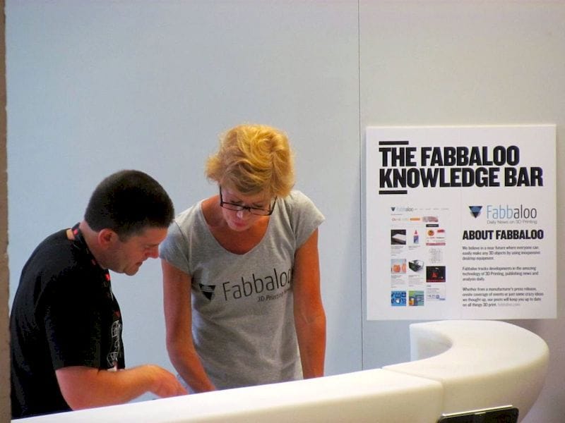  Fabbaloo helping out at a previous 3D Printshow 