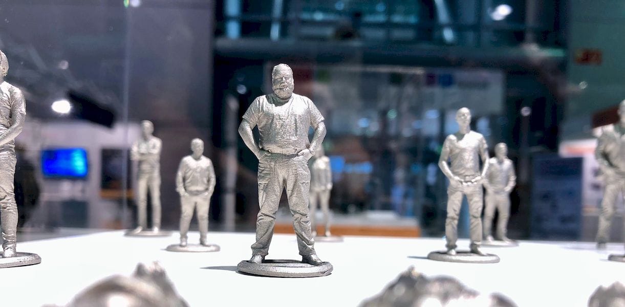  Highly detailed tiny 3D metal figurines made by Hoganas  