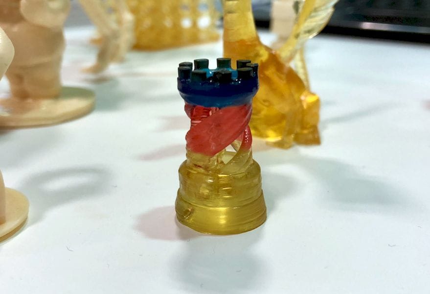  A very smooth 3D printed rook - in multiple colors - by T3D 