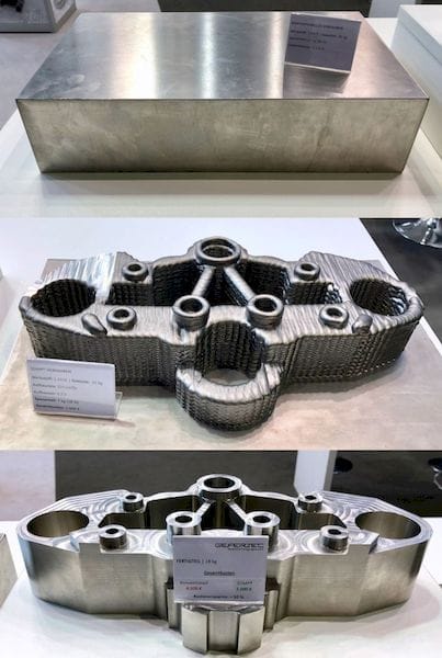  The bottom part could be CNC'd from the slab at top, or extruded and then CNC'd as per the middle image 