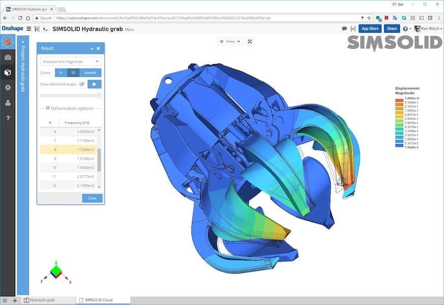  SimSolid's FEA cloud system is now integrated into Onshape 