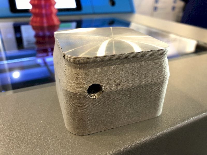  A nice 3D printed metal part from EVO-tech 