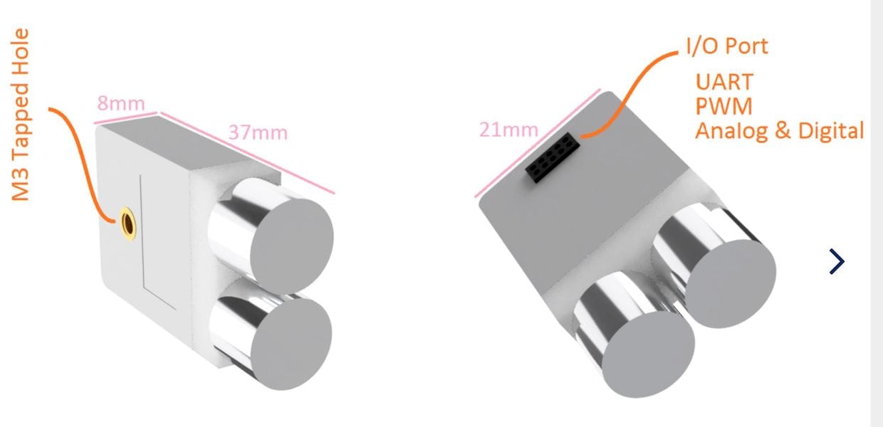  Diagram of the upcoming alignG bed leveling sensor for 3D printers 
